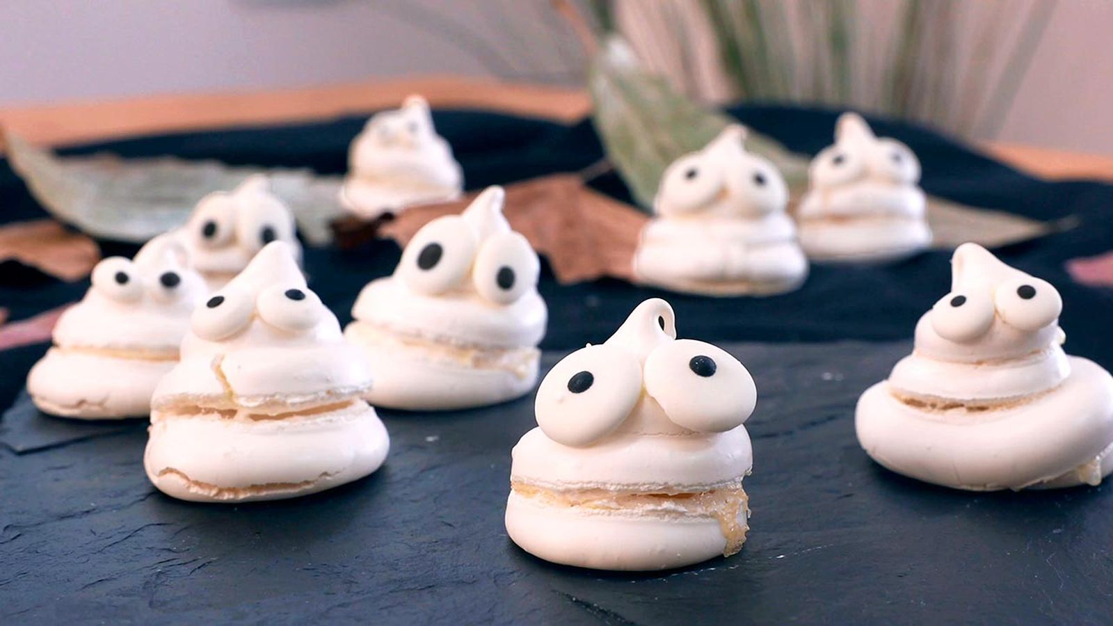 Receta de fantasmas de merengue para Halloween