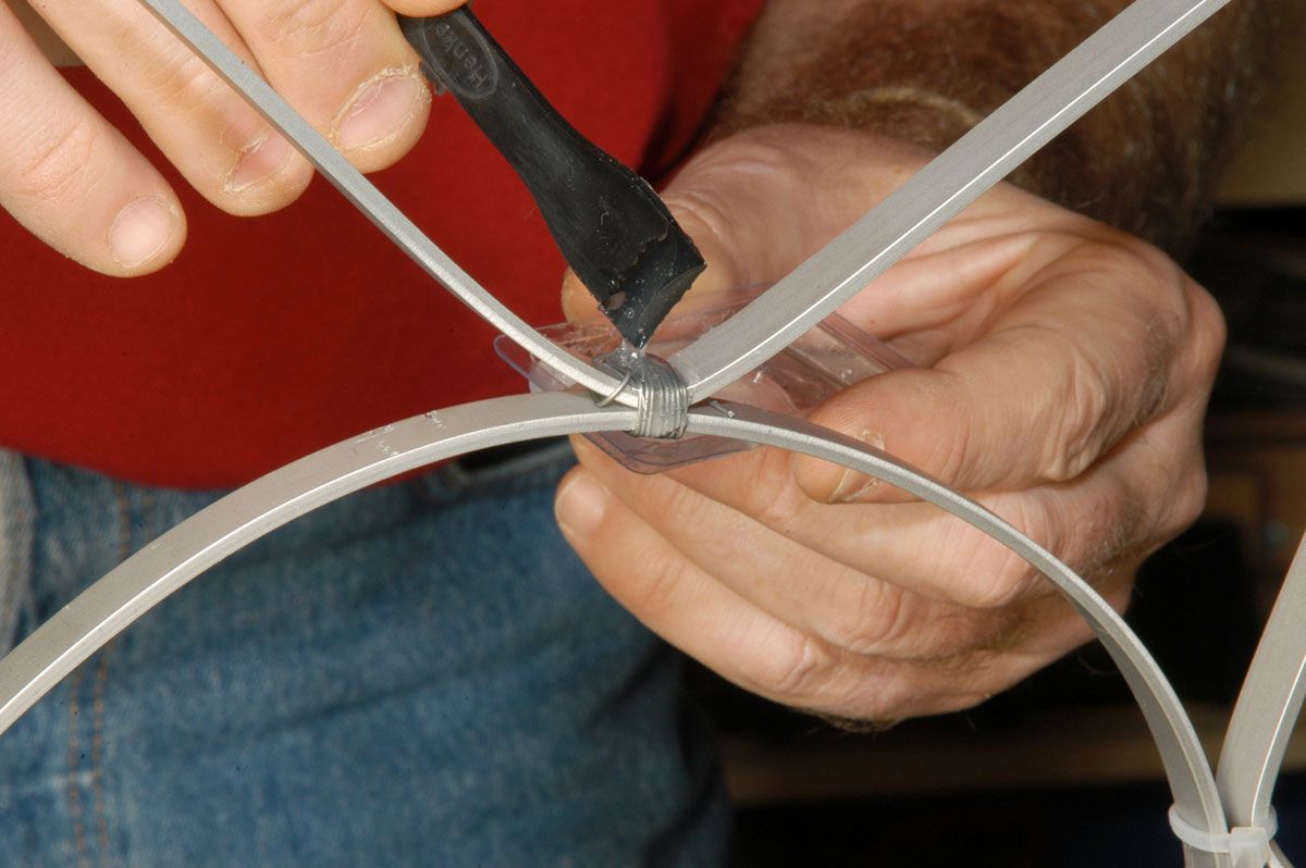 Estrella con tubo luminoso paso 8