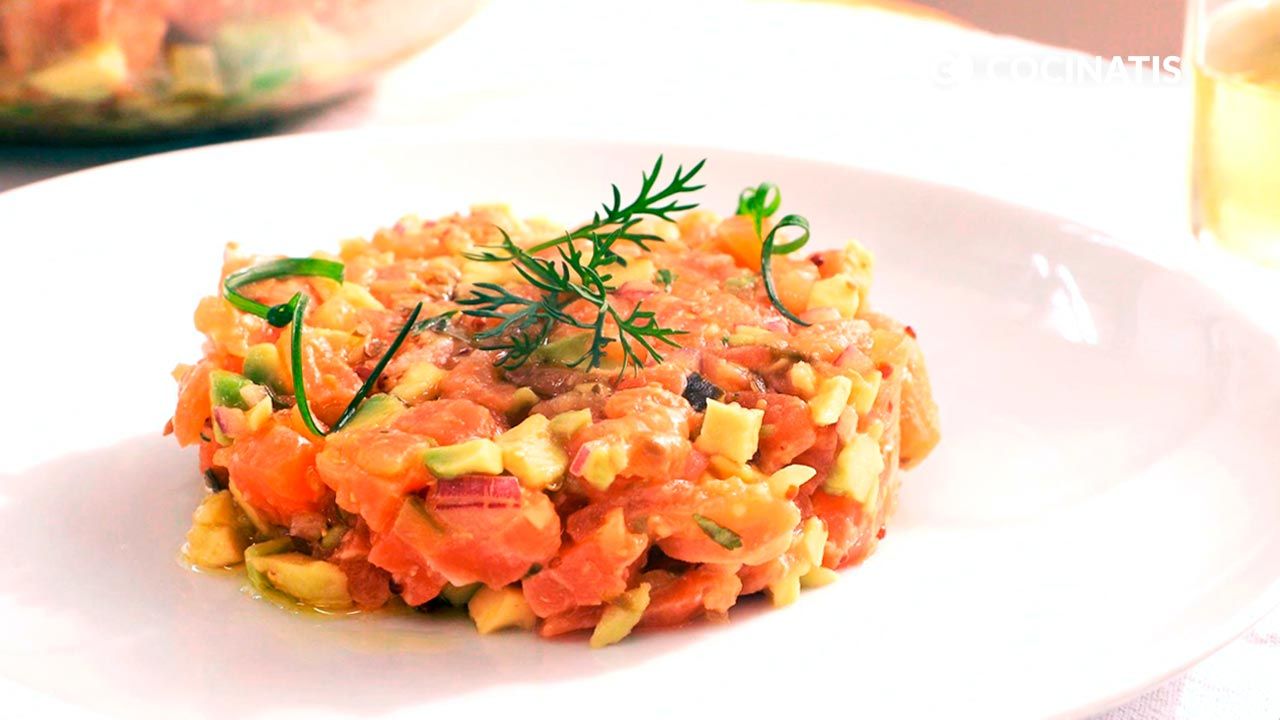 Receta de tartar de salmón y aguacate