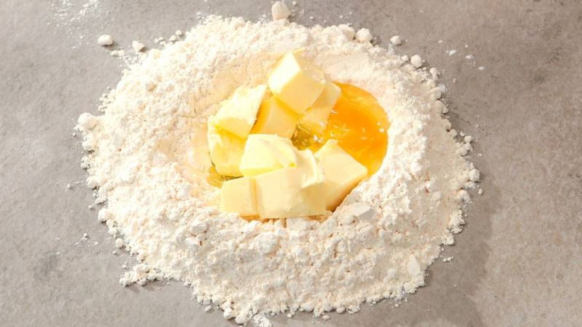 Masa quebrada o pasta brisa casera   Paso 1