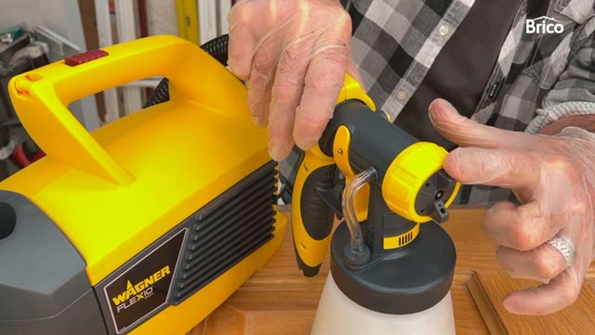 Como pintar la pared con pistola o turbina ajustes