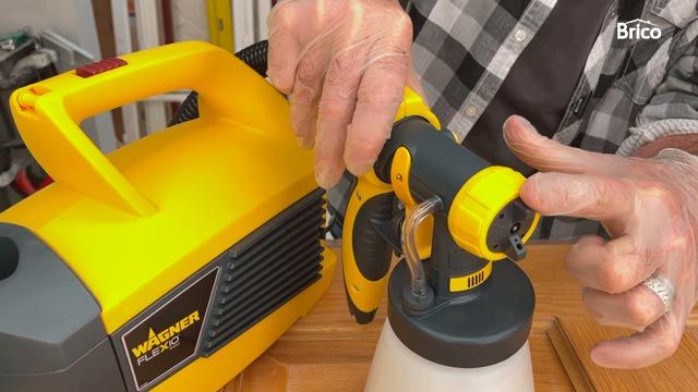 Como pintar la pared con pistola o turbina ajustes