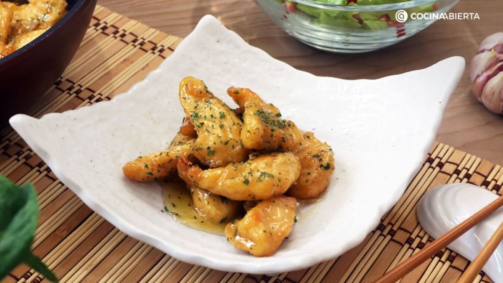 pollo a la miel estilo chino