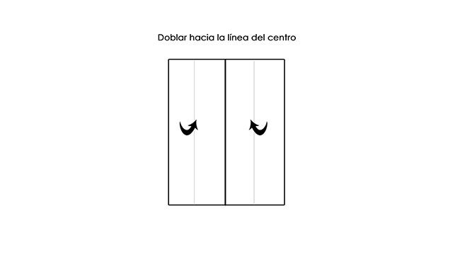 Hacer camisa origami paso 1