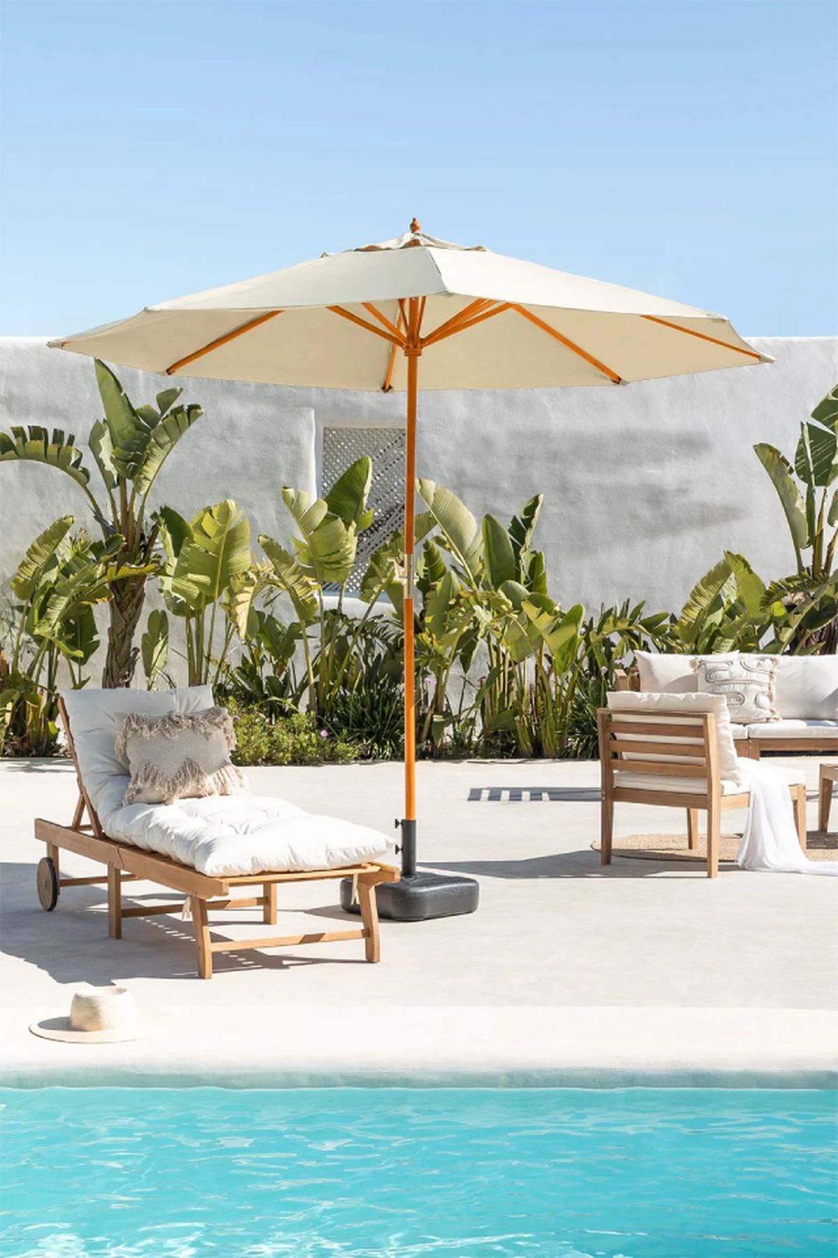 sombrilla tela madera cretas sklum