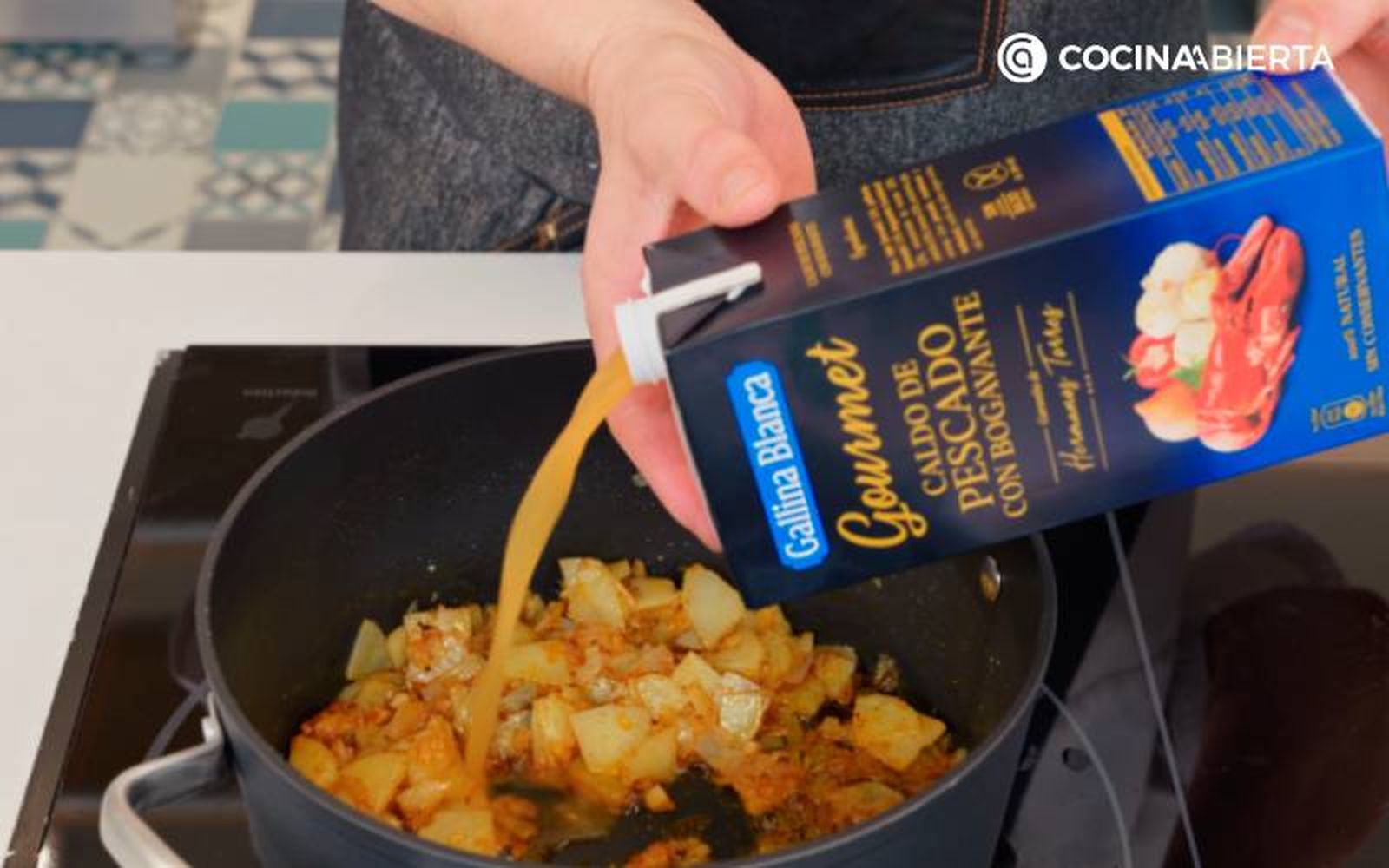 sopa de camaron receta paso3