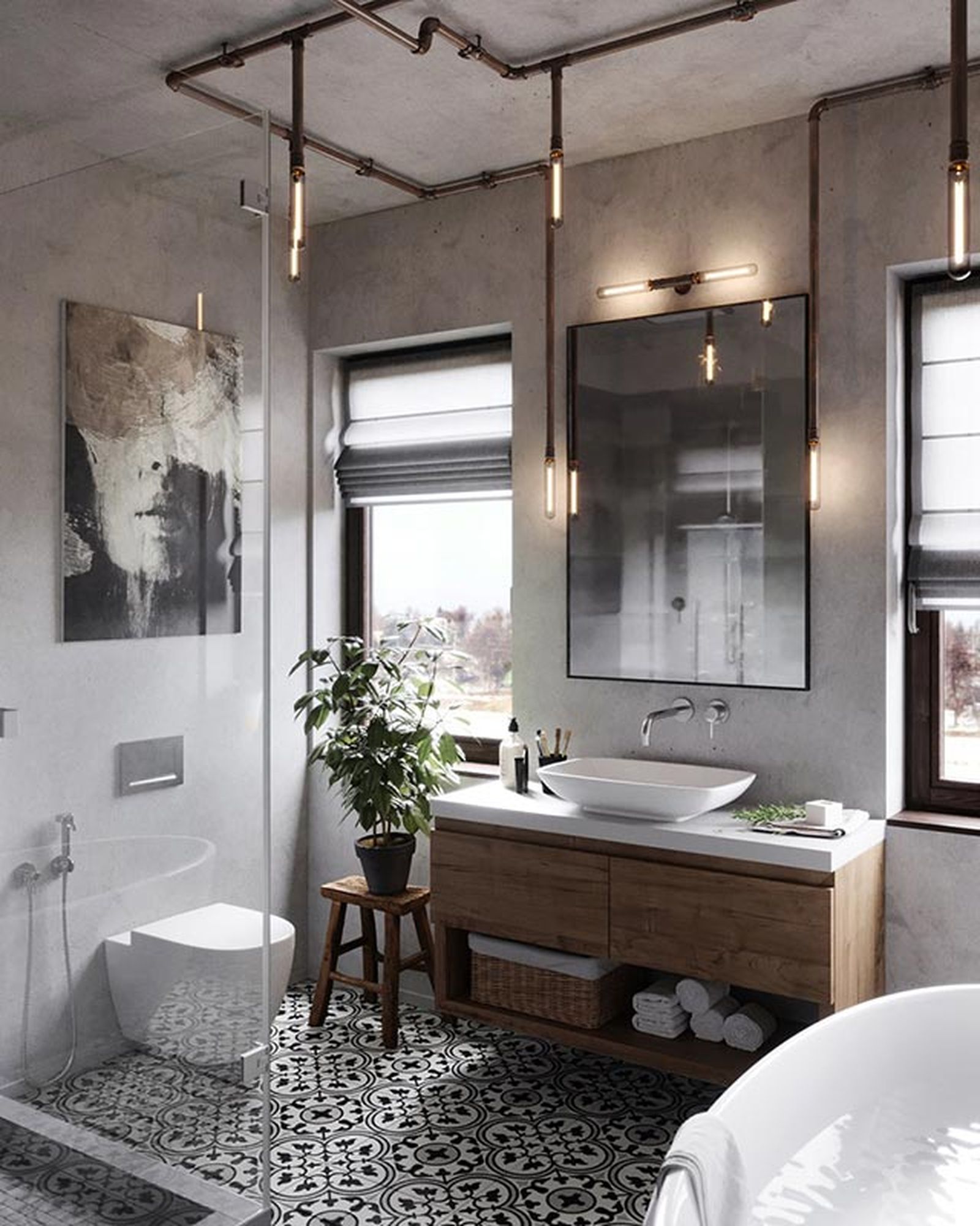 Claves para decorar un baño de estilo industrial 4