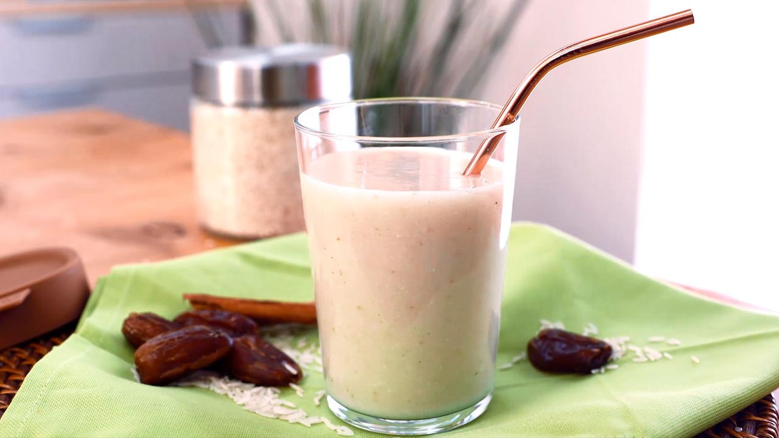 Receta de bebida de arroz y dátiles