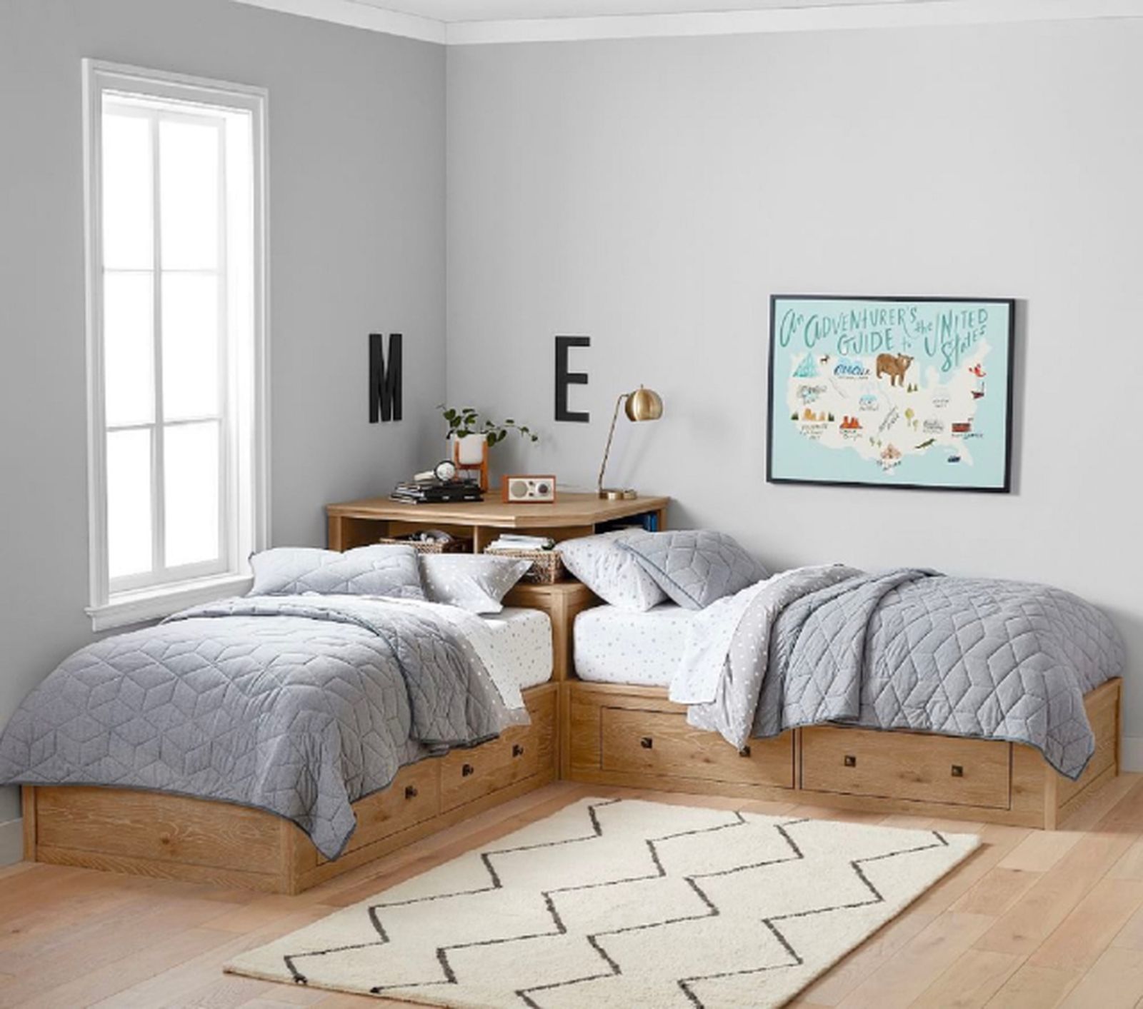 Dormitorios infantiles compartidos soluciones para disponer las camas en las habitaciones pequeñas 10
