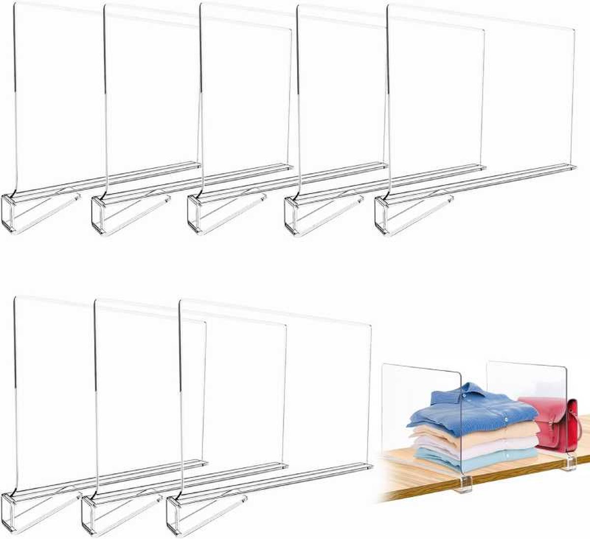 Separadores de estantes.