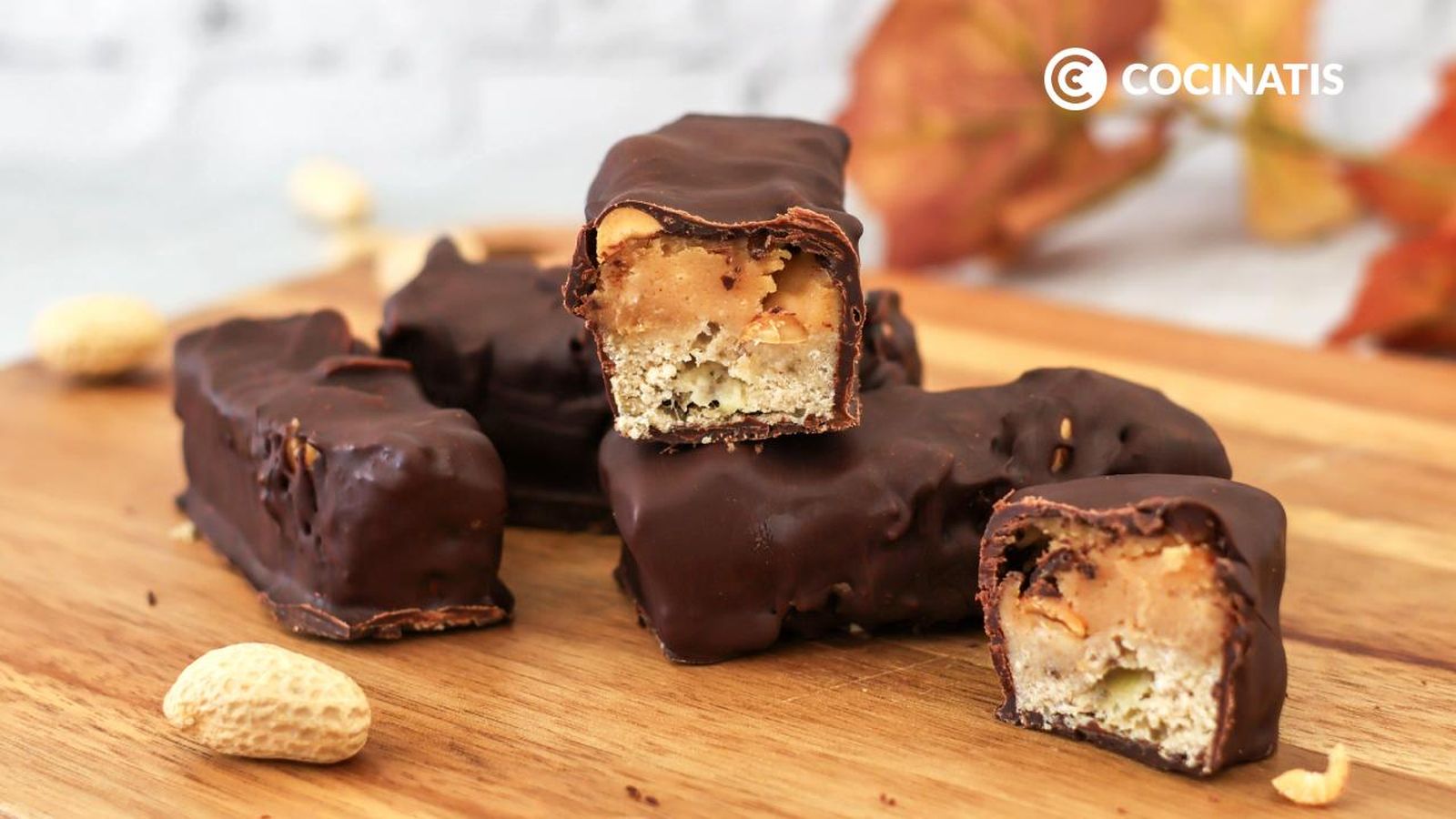 receta barritas de platano y caramelo salado