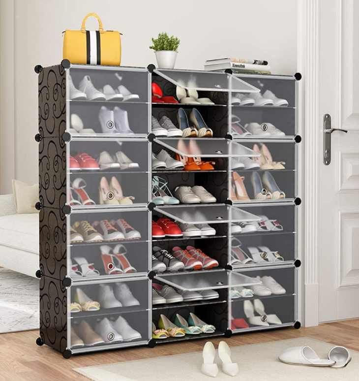 Zapatero modular a prueba de polvo / Amazon