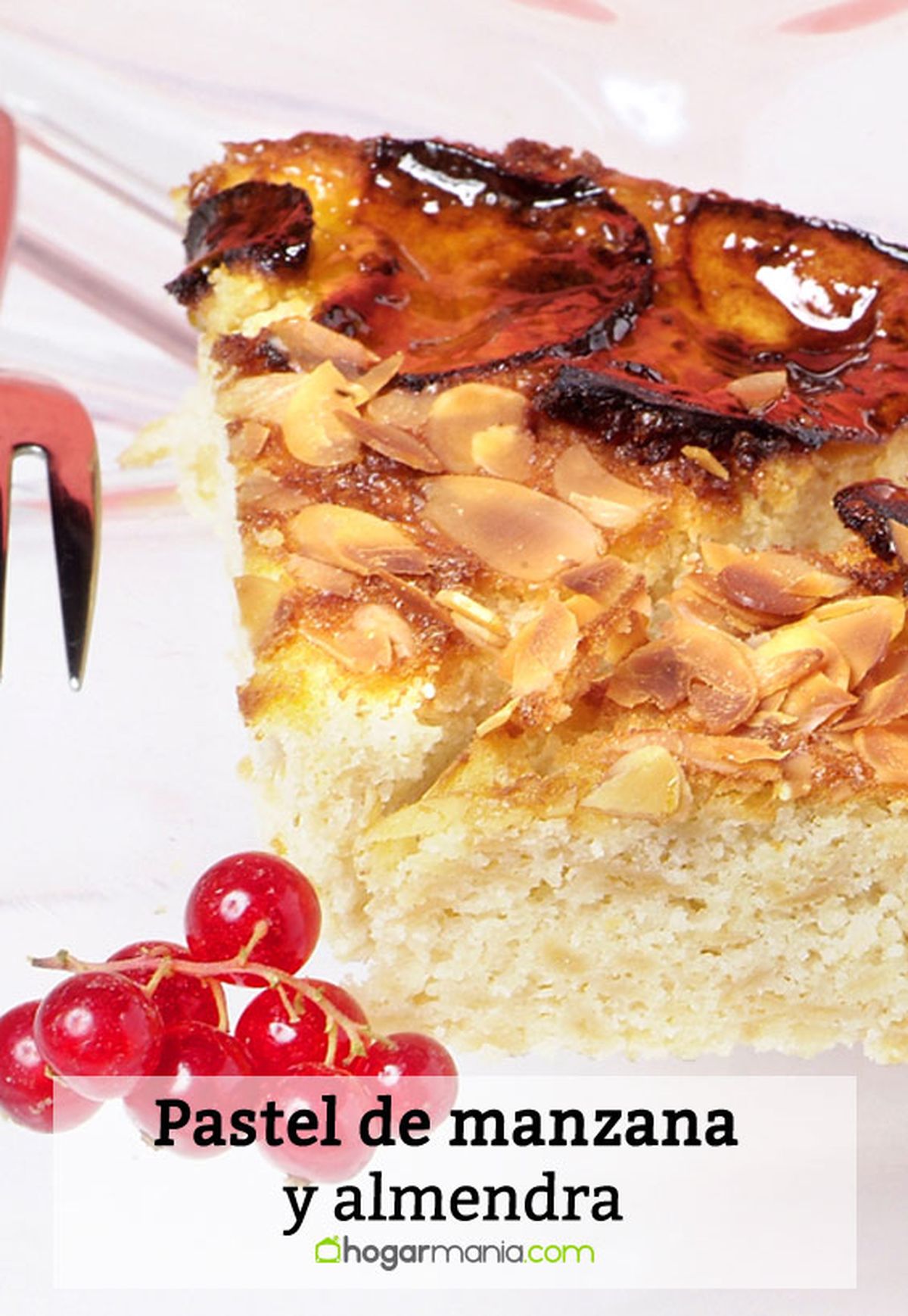 pastel de manzana y almendra pin