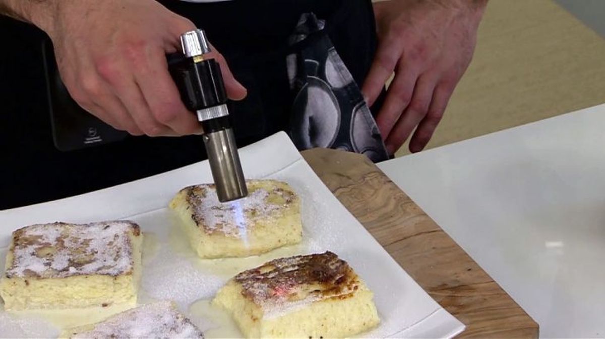 torrijas brioche soplete