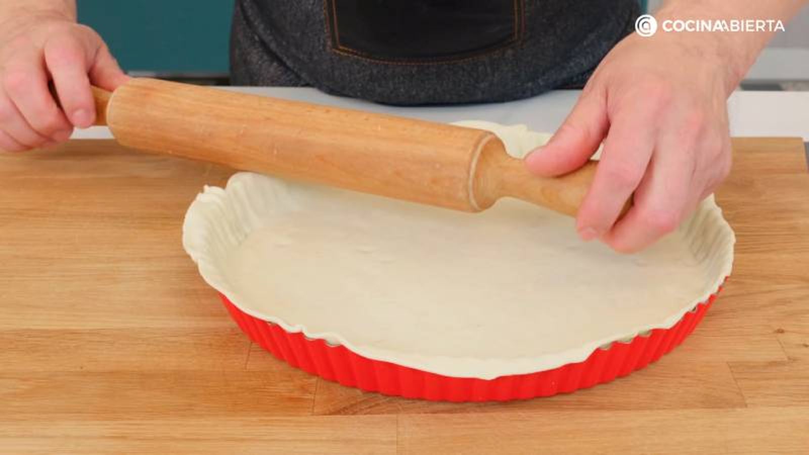 quiche de calabacin y queso receta paso1
