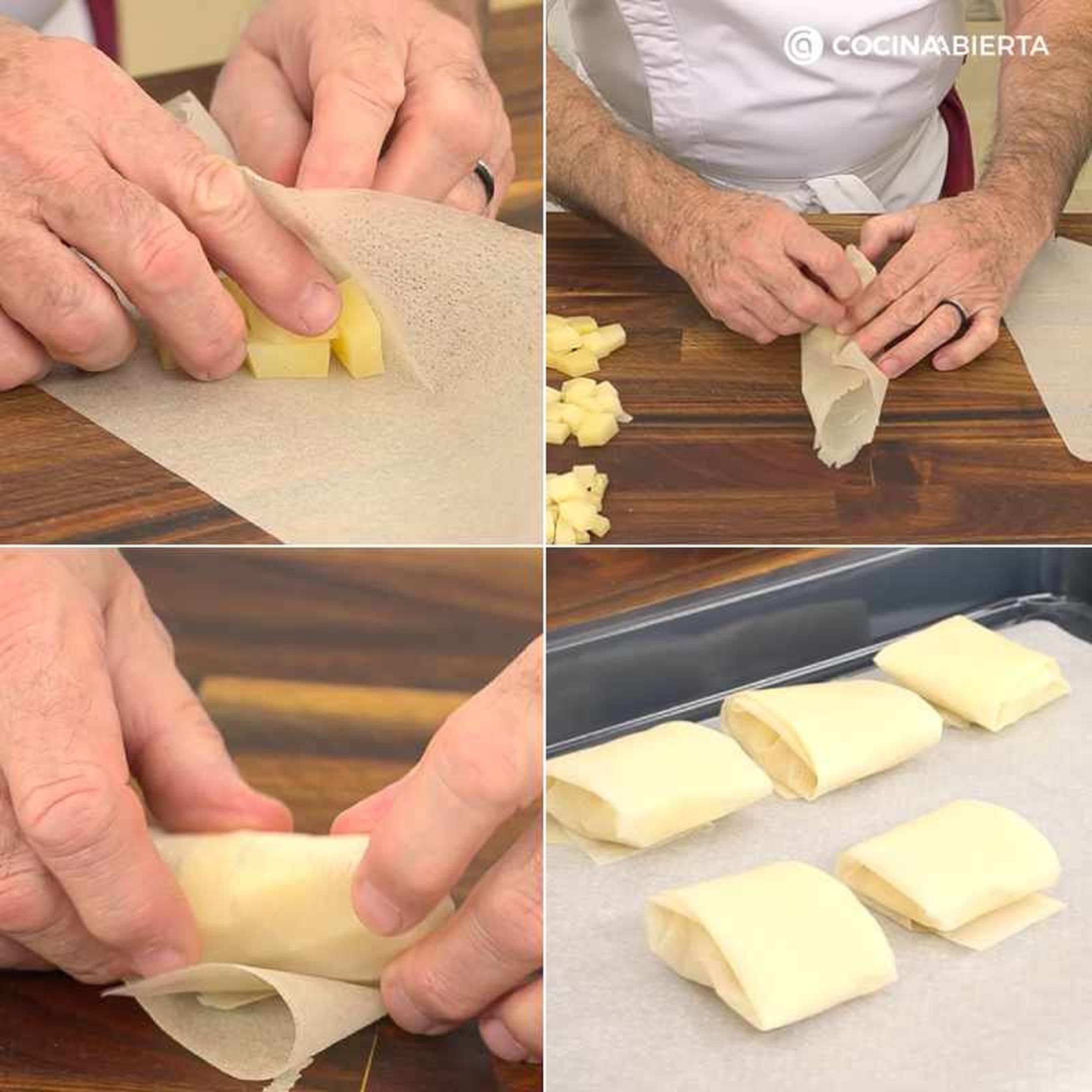 Prepara los bricks de queso