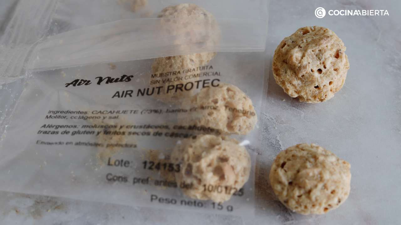 Snack con proteína alternativa de insecto