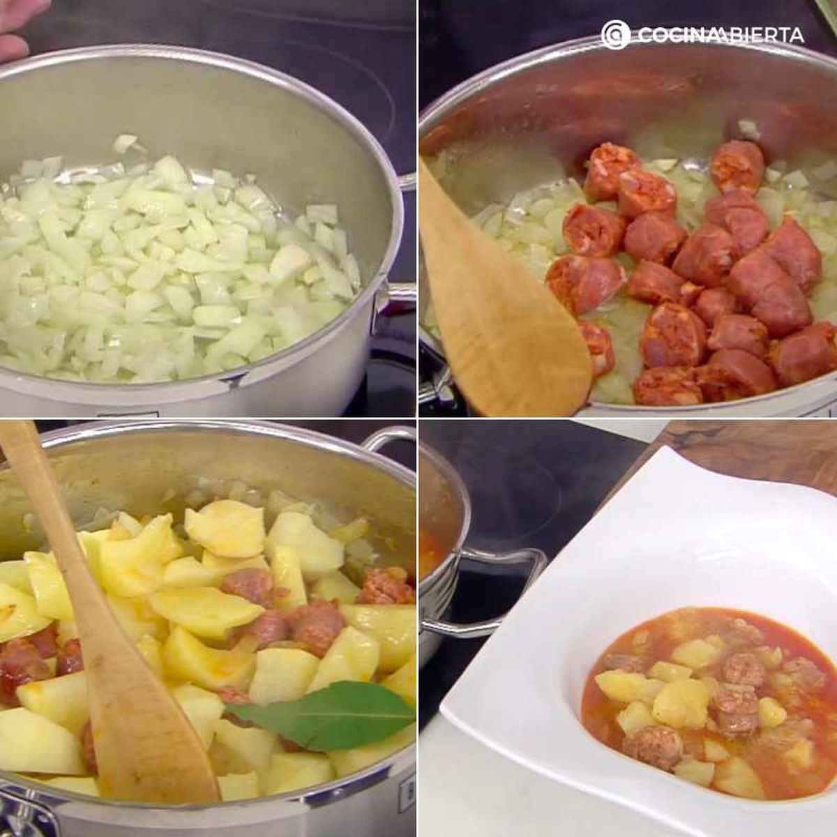 Paso a paso para preparar patatas a la riojana