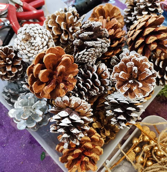 piñas navidad
