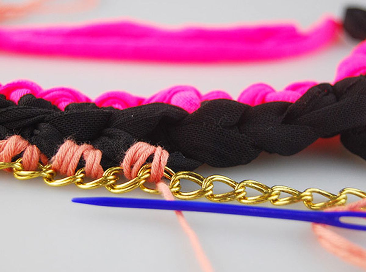 tejer collar trapillo cadenas p6