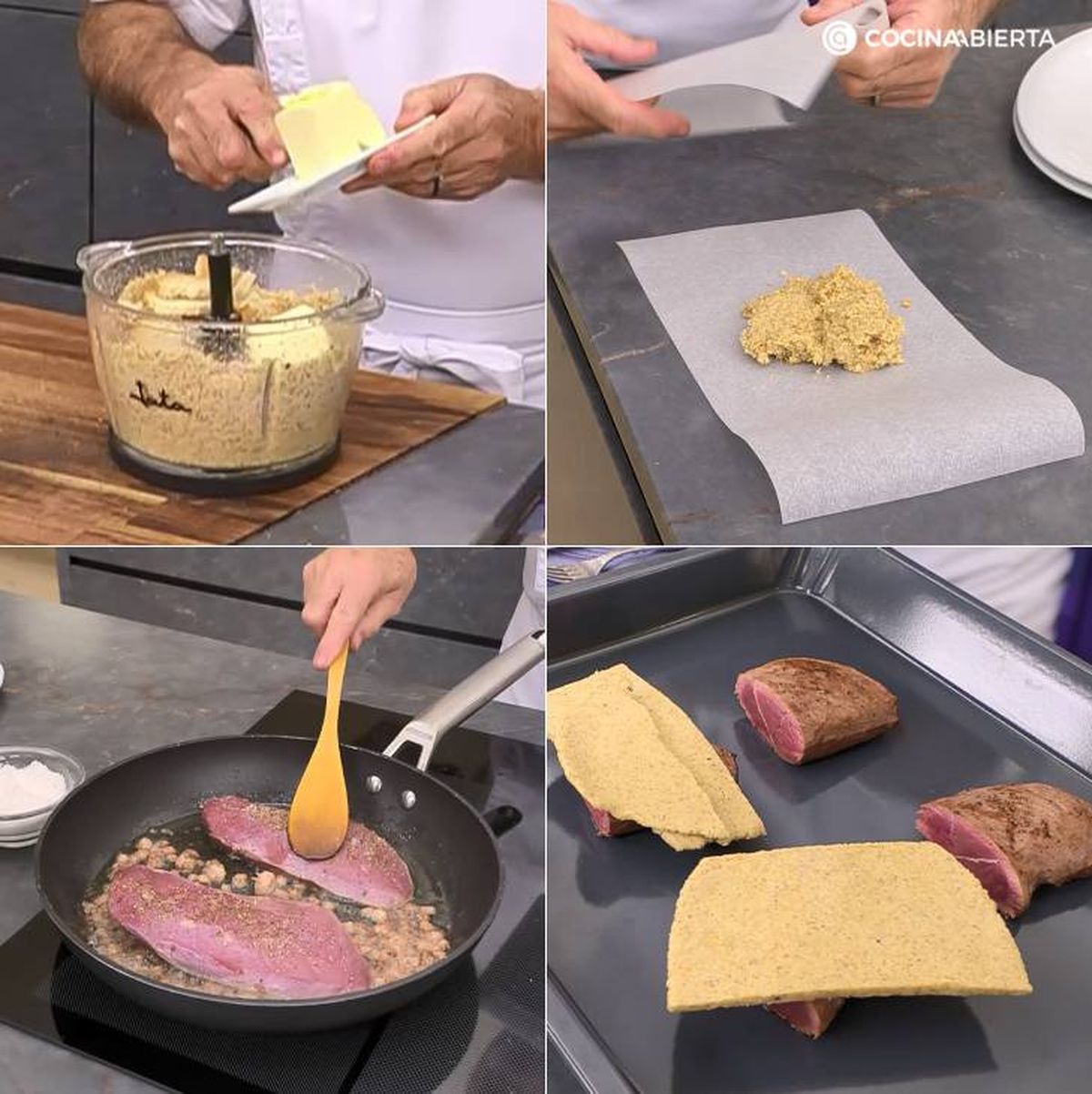 magret pato con nueces pasos