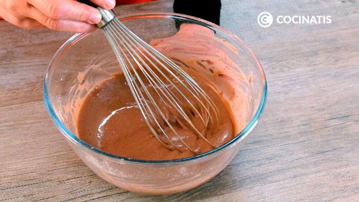 Receta de tortitas de chocolate  paso 3