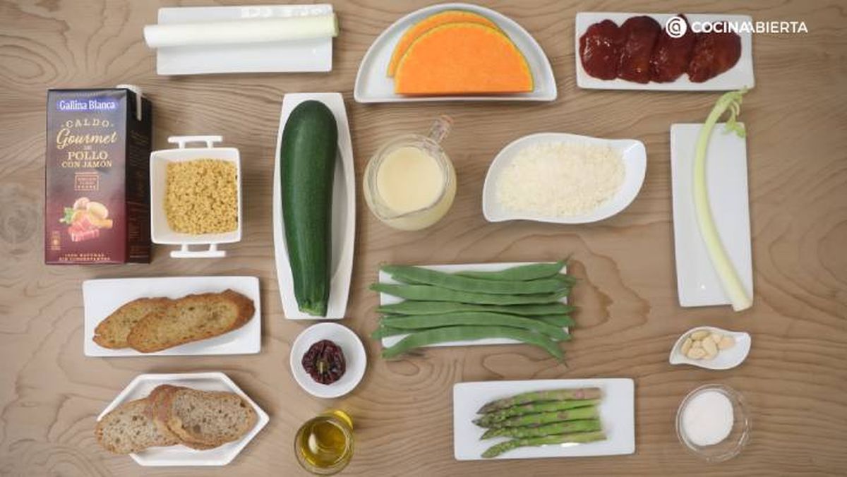 sopa gourmet navidena ingredientes