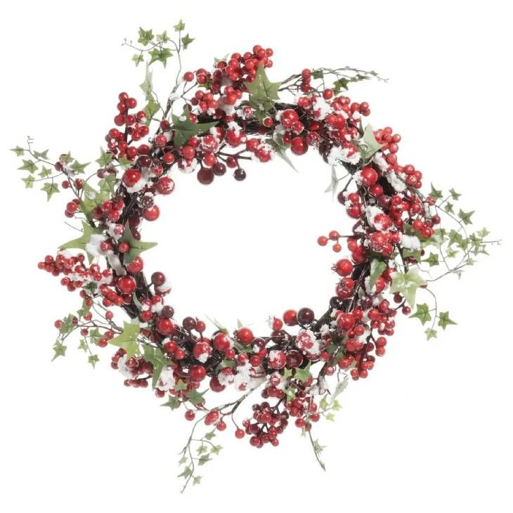 corona navidad roja maisons du monde