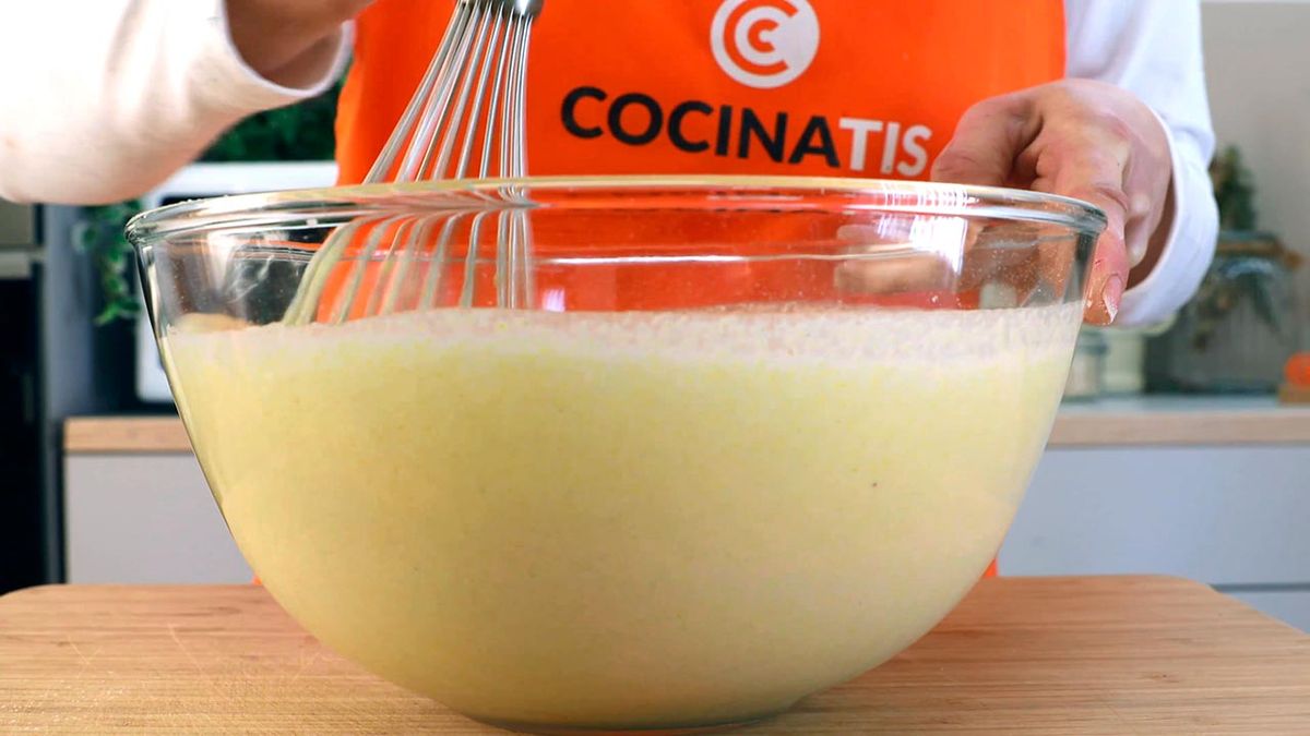 Receta de pan de maíz o cornbread  paso 2