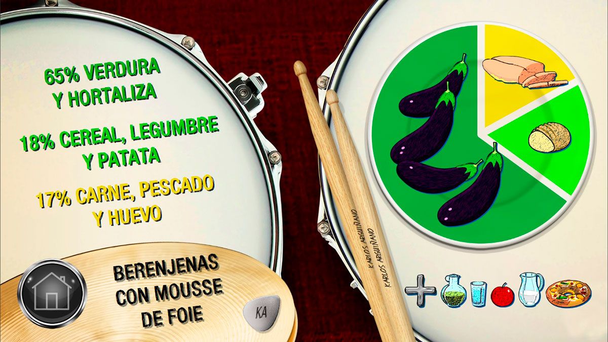 berenjena foie plato