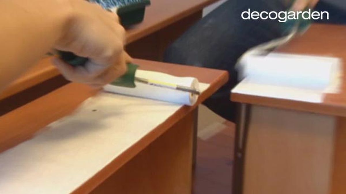 Decorar dormitorio morado con cabecero capitoné   Paso 2