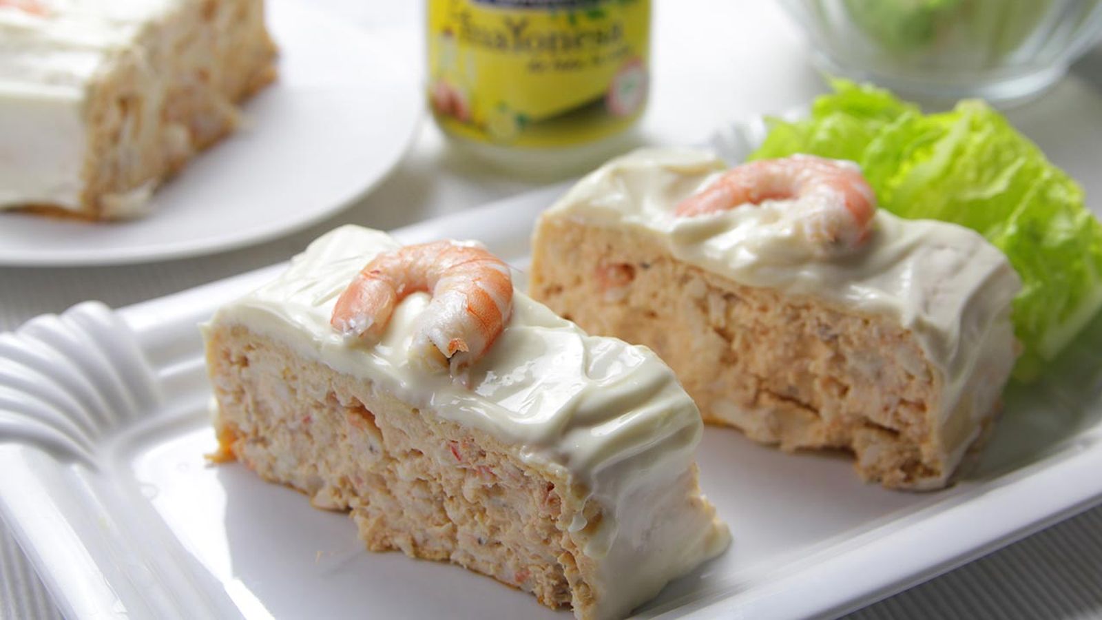 pudin dorada langostinos