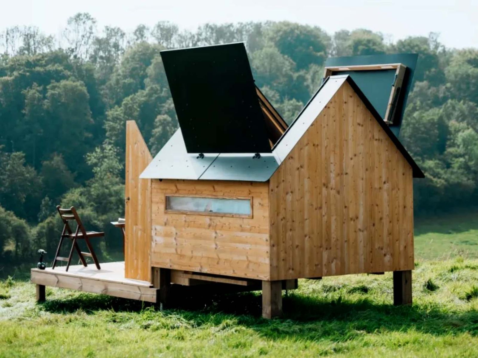 La cabaña Hut'Op en la naturaleza