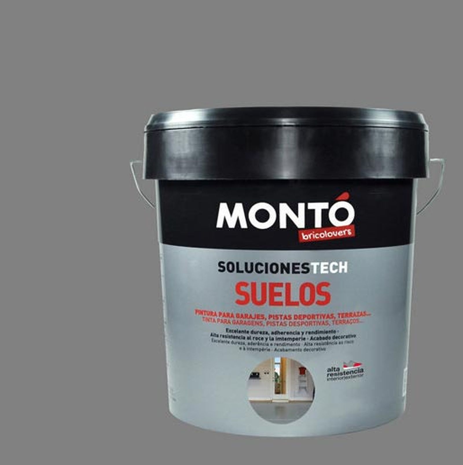pintura gris monto suelo garaje