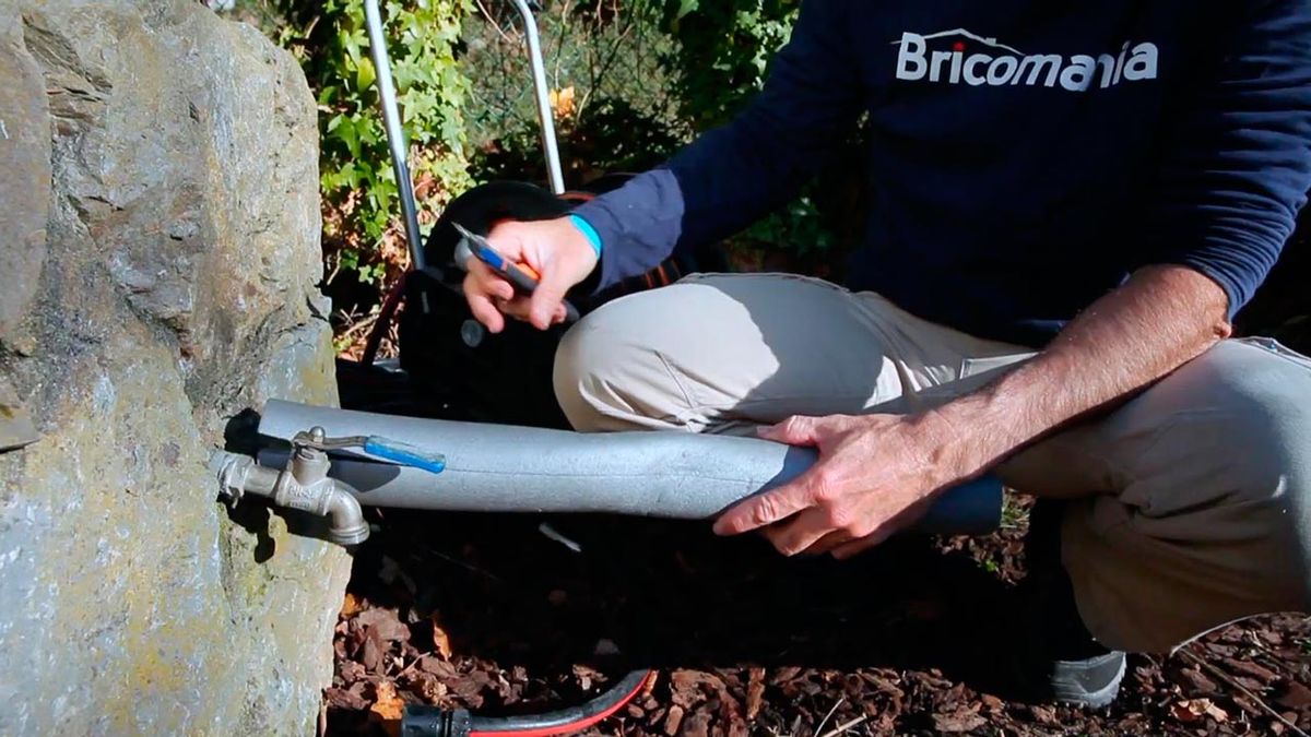 Proteger un grifo de exterior paso 2