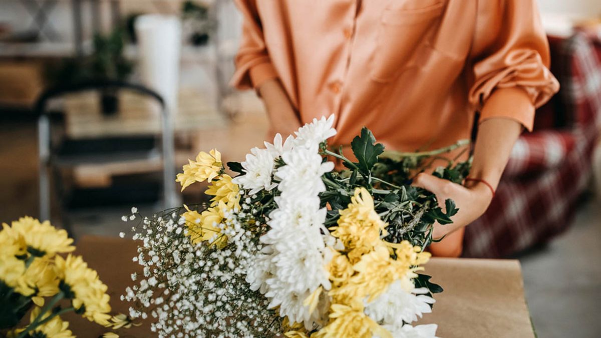 como hacer ramo flores casa separar variedades