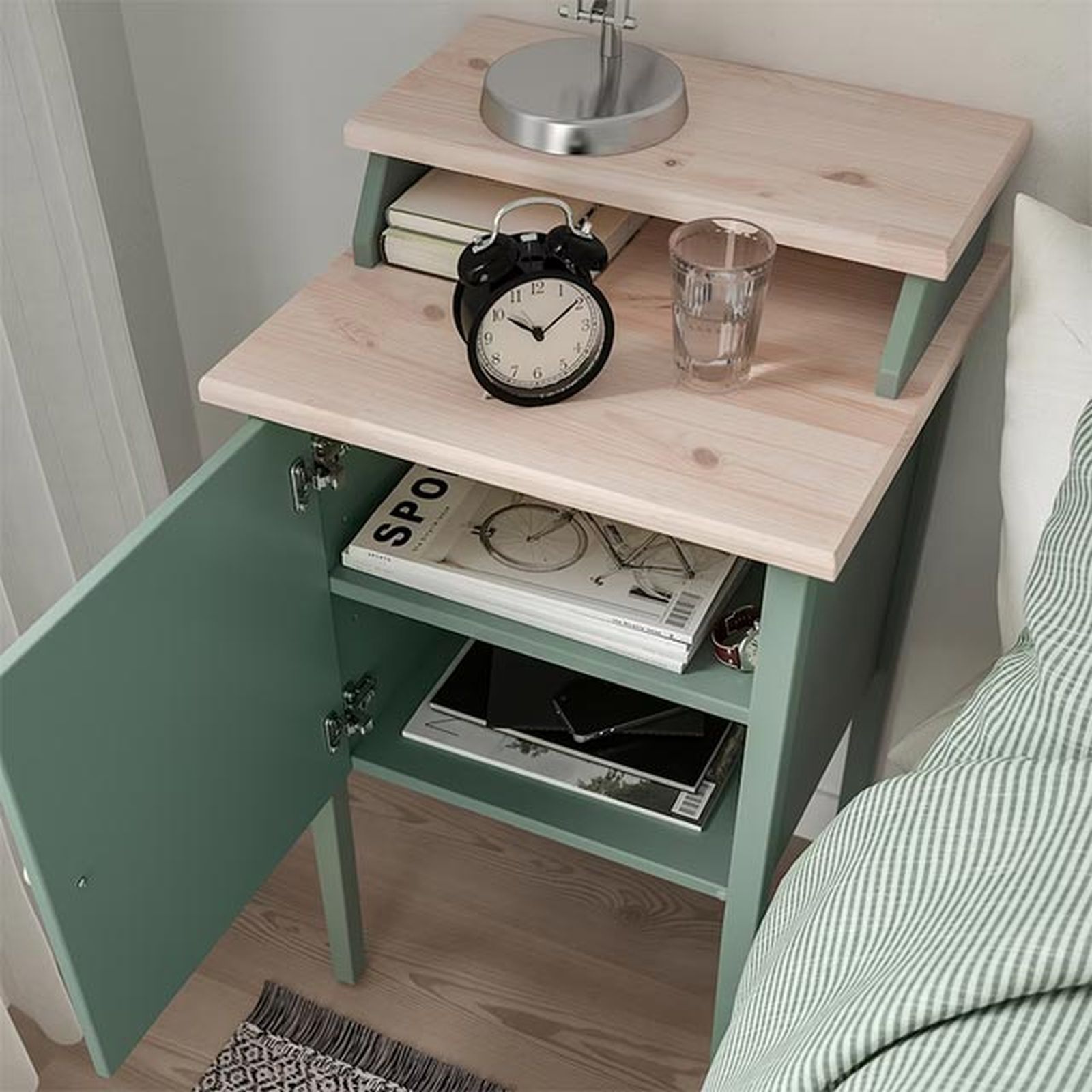 mesita de noche ikea olderdalen
