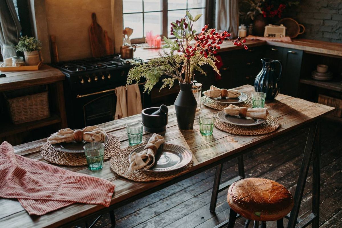 Cocina de estilo granja o farmhouse.