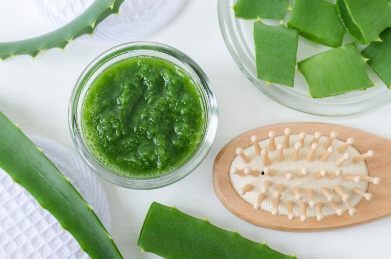 Gel de aloe vera para el cabello