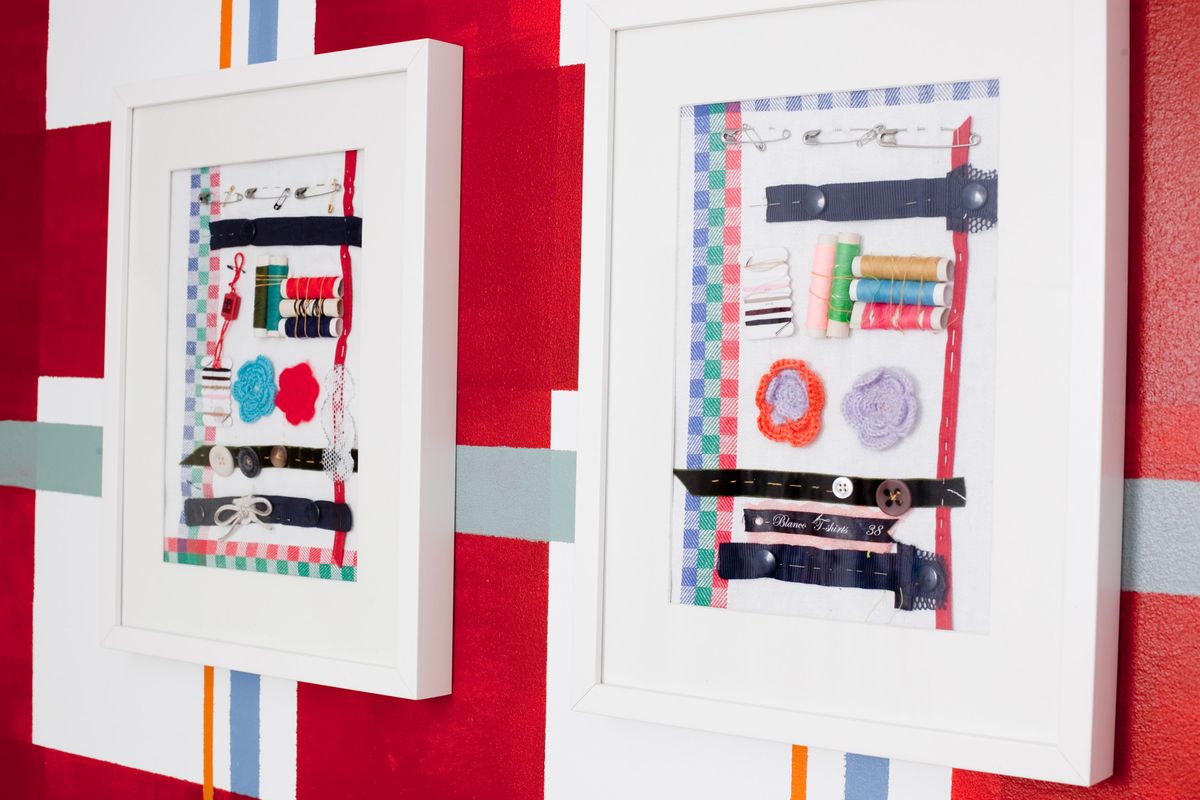 Decorar taller de costura con vestidor d14