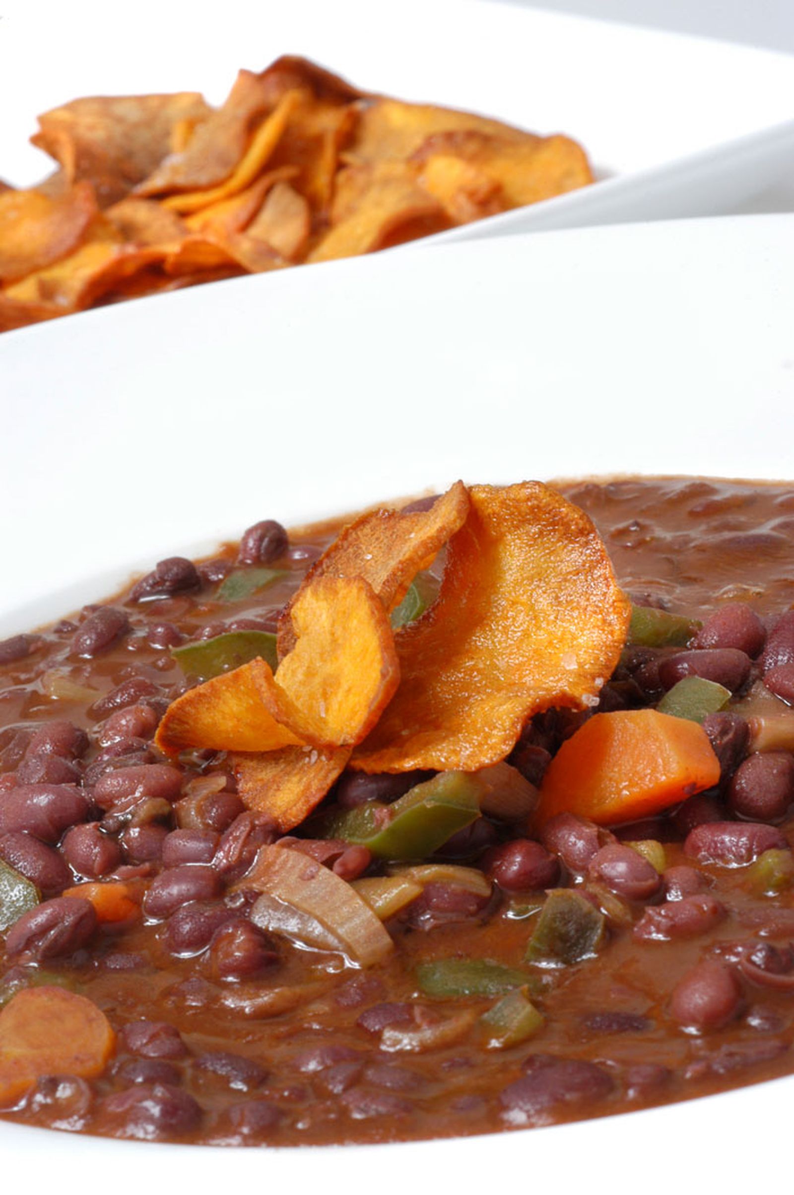 Potaje de azuki con boniato crujiente