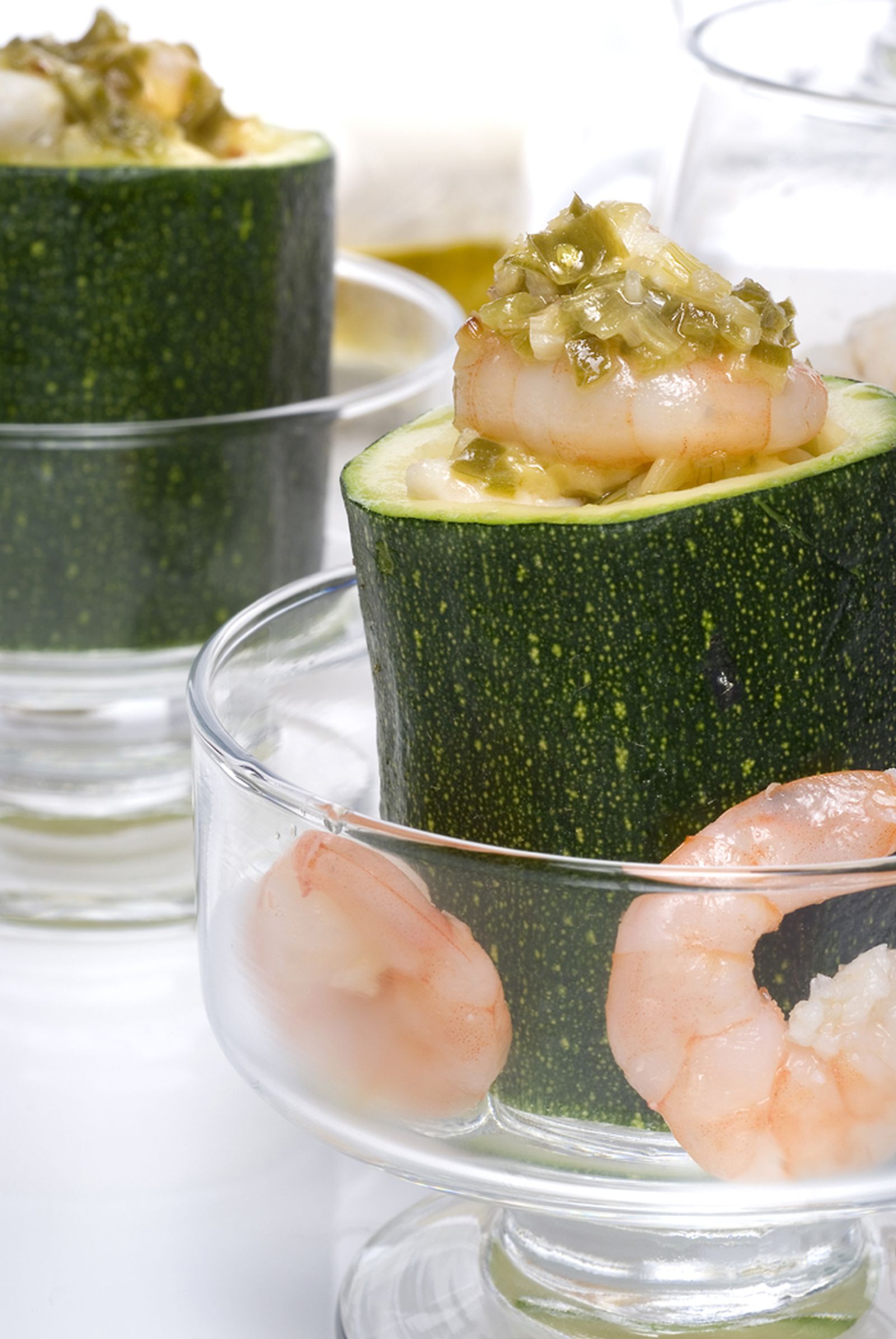 CALABACINES RELLENOS DE PESCADO