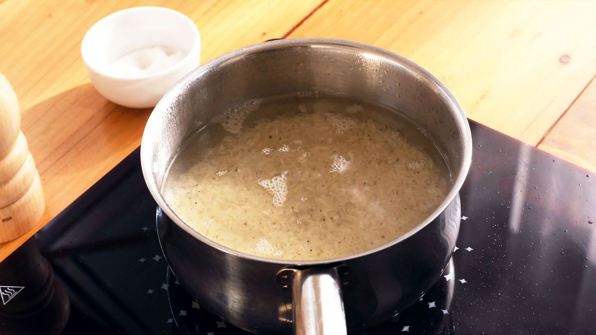 ensalada de arroz  paso 1