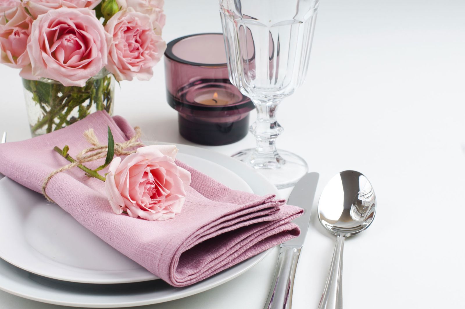 Decoración romántica para mesas 10