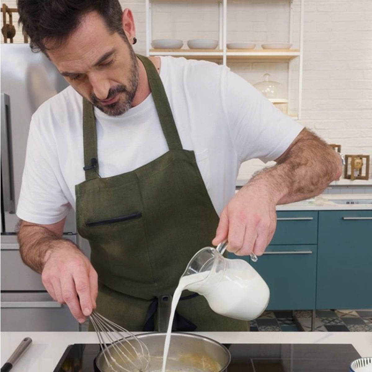 leche para la bechamel sin grumos