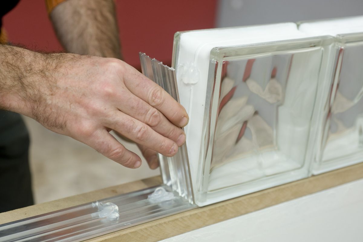 Ventana con bloques de vidrio o pavés paso 8