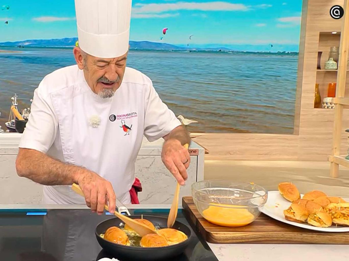 Fríe los bollitos rellenos