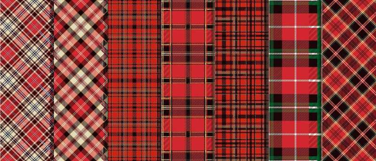 Cada clan tiene sus propios patrones y colores de cuadros que los representan