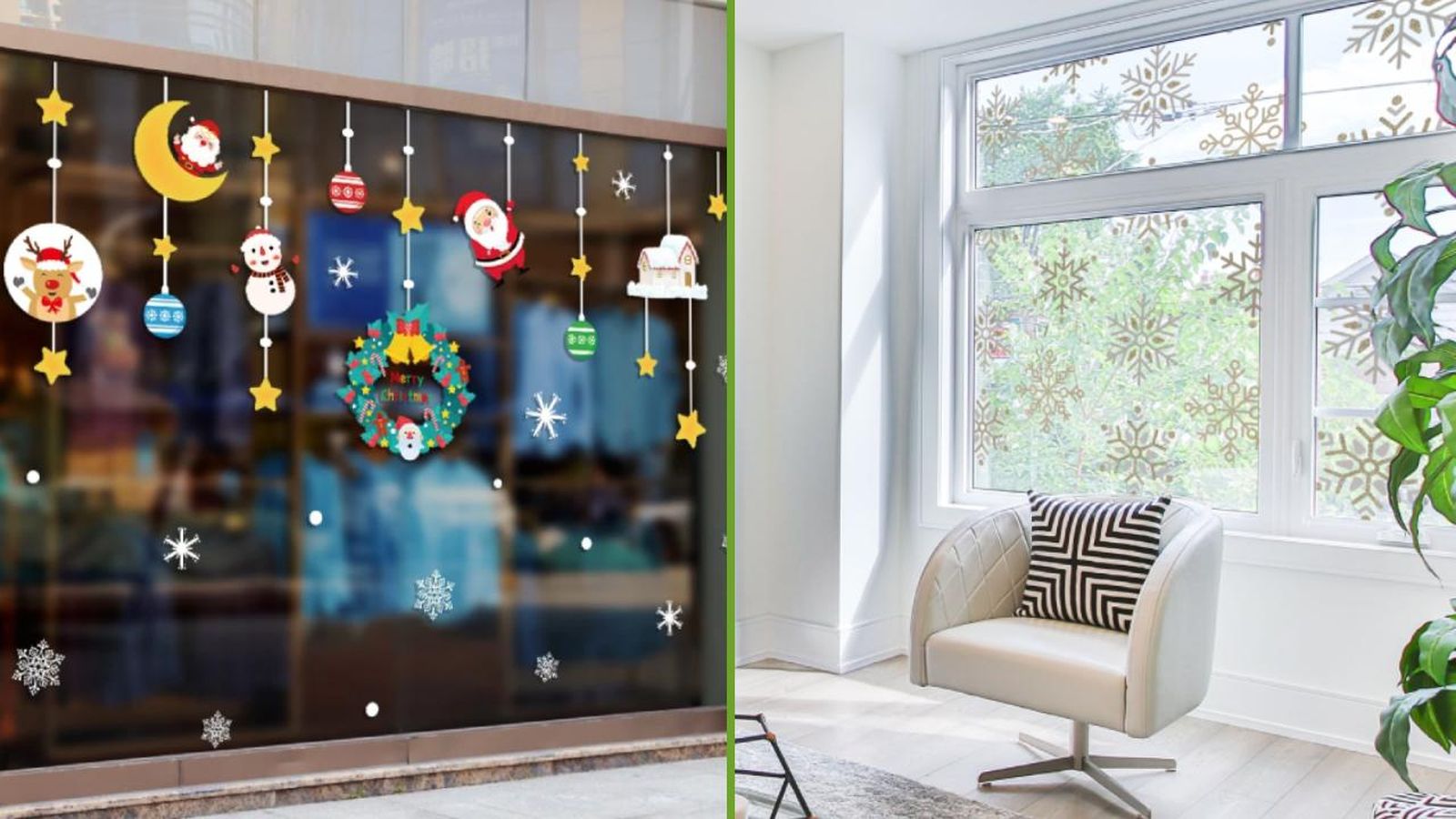 pegatinas navidenas ventana