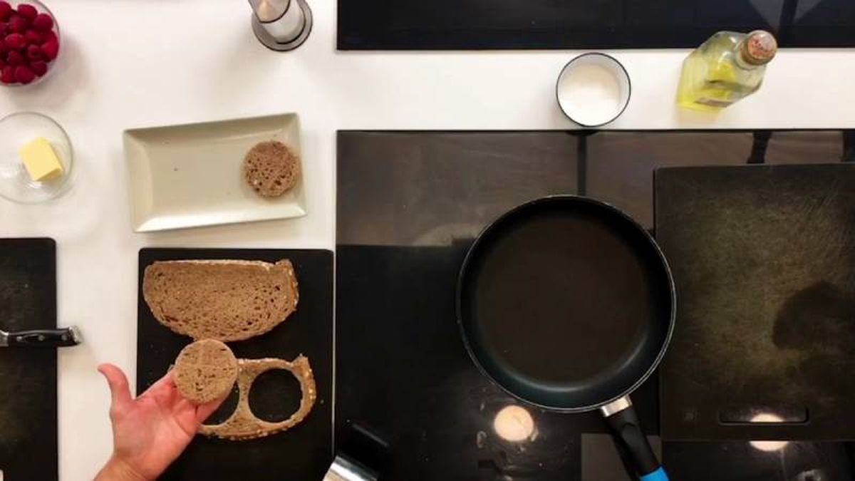 Ingredientes de la receta de lomo de cerdo al foie con crema de frambuesas